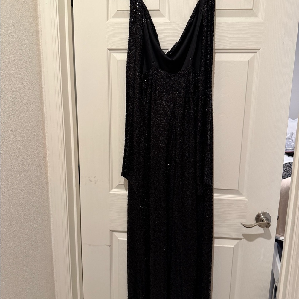 Elegant Black Sequins Jumpsuit